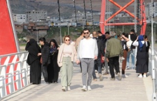 Ebu-iz El Cezeri Köprüsüne ziyaretçi akını
