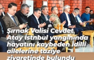 Şırnak Valisi Atay yangında hayatını kaybedenlerin...