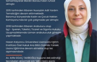 Av Arife Güleç Tahiroğlu en yüksek oy alarak dikkat...
