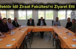 Rektör'den Ziraat Fakültesine ziyaret