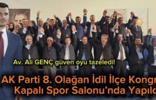 AK PARTİ 8.Olağan kongresi yapıldı
