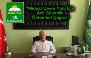 HÜDAPAR ilçe başkanlığından çevreyolu için...