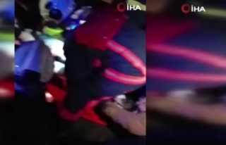 Otomobil takla attı 1'i ağır 5 kişi yaralı