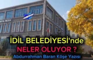 Belediye'de neler oluyor