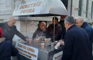 Hergün 500 kişi bedava çorba ikramı