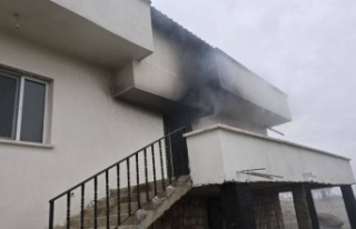 Sırtköy Beldesinde ev yangını