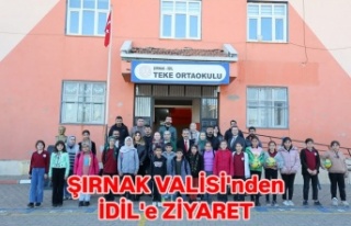 Şırnak Valisi Ekici'den İdil'e ziyaret