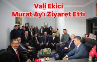 Şırnak Valisi Ekinci Murat Ay'ı ziyaret etti