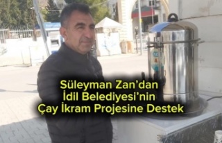 Başkan Zan Belediyenin Çay ikram standını ziyaret...