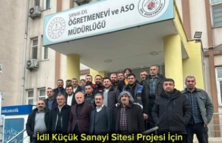 İdil Esnafı küçük sanayi sitesi için toplandı