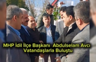 MHP İlçe Başkanı vatandaşla bir araya geldi