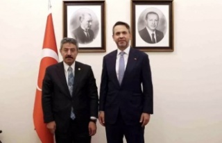 Tatar Enerji ve Tabii Kaynaklar Bakanı ile görüştü