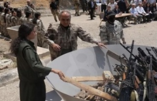 PKK’nin Silah bırakma töreninden ilk görüntüler