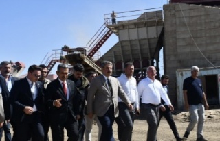 Vali Konkasör tesisinde incelemede bulundu