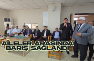 Aileler arasında barış sağlandı