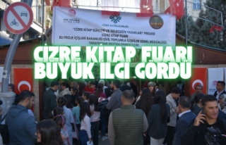 Cizre Kitap Fuarı büyük ilgi gördü