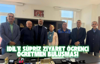 Sürpriz ziyaret öğretmen öğrenci buluşması