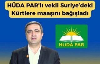 Ramanlı Süriyedeki Kürtlere bir aylık maaşını...