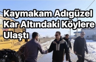 Yoğun Kar Yağışı Sonrası Kaymakam Adıgüzel...