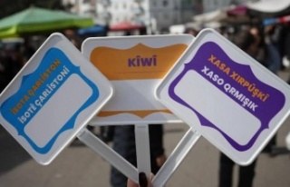 Esnafa Kürtçe Fiyat etiketi dağıtıldı