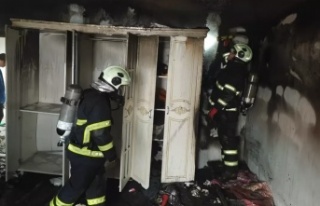 Ev yangını hasar oluştu