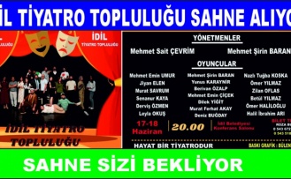 İdil Tiyatro topluluğu seyircinin huzuruna çıkıyor