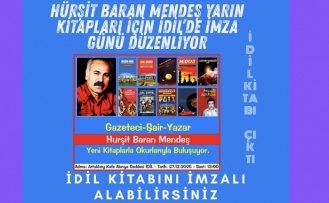 Hürşit yarın İdil’de Kitaplarını imzalıyor