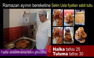 Selim Usta tatlı fiyatlarını sabit tuttu