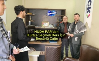 HÜDAPAR İdil'de Kürtçe dersi seçilmesi için broşör dağıttı