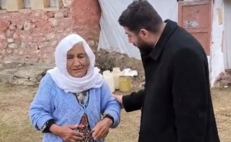 Azmiyle Tilki yakalayan Nineye Civciv hediye edildi