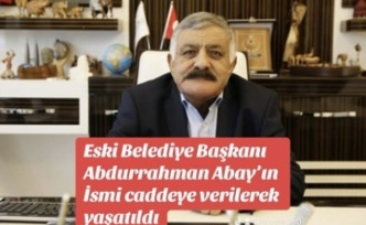 Abdurrahman Abay’ın ismi yaşatılıyor