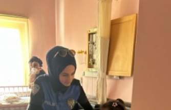 İlçe Emniyet Müdürlüğünün hastane ziyareti