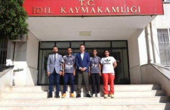 Milli Atletler Haykır, Ertaş'tan Kaymakama ziyaret