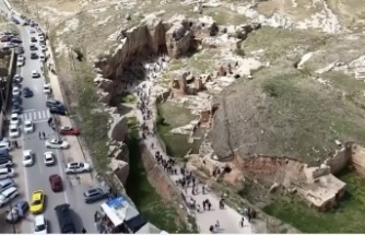 Mardin’de bayramda turist kalabalığı