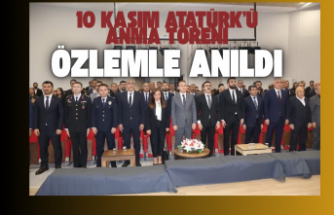 10 Kasım Atatürk’ü anma töreni