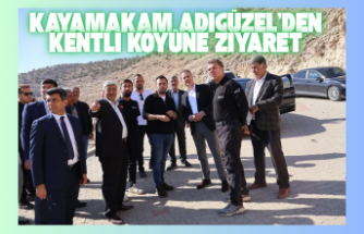 Kaymakam Adıgüzel’den Kentli köyüne ziyaret