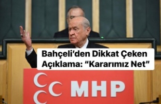 Bahçeli, "Anadolu huzura, Öcalan umuda, Ahmetler makama ve Demirtaş yuvasına dönene kadar kararımız net."