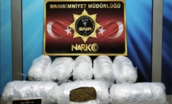 Yolcu otobüsünde 9 Kilo esrar ele geçirildi