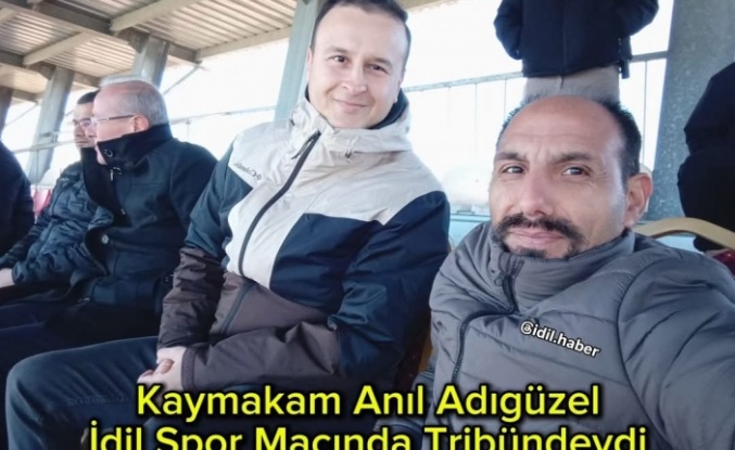 Kaymakam'dan İdil Spor'a destek