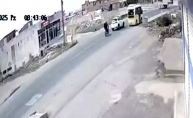 Motosiklet kazası 2 yaralı