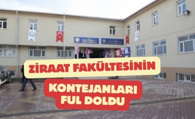İdil Ziraat Fakültesi Kontejanların tamamı doldu