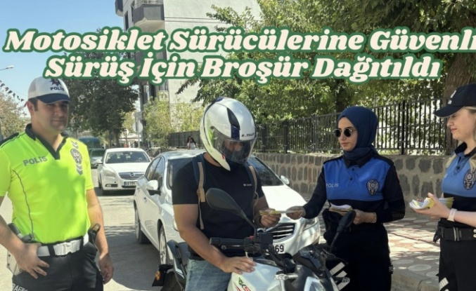 Toplum destekli polis ekibi uyarı broşürleri dağıttı