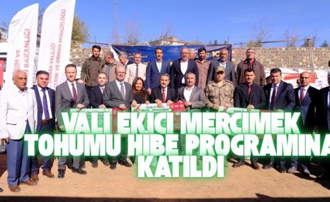 Kırmızı Mercimek tohumu hibe programı düzenlendi