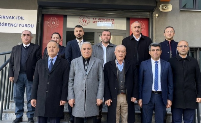 İdil Öğrenci yurduna kurum amirlerinden ziyaret