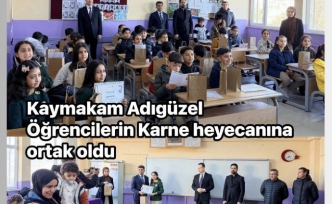 Karne Gününde Kaymakamdan Öğrencilere Moral Ziyareti