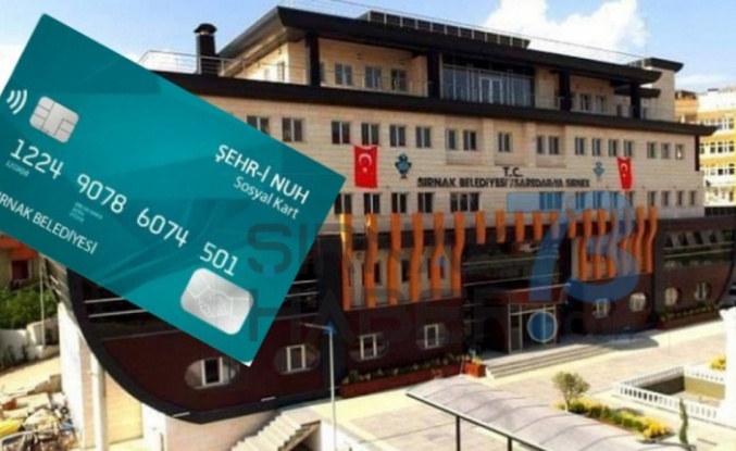 Şırnak Belediyesin’de yardıma muhtaç ailelerin kart başvurusu başladı