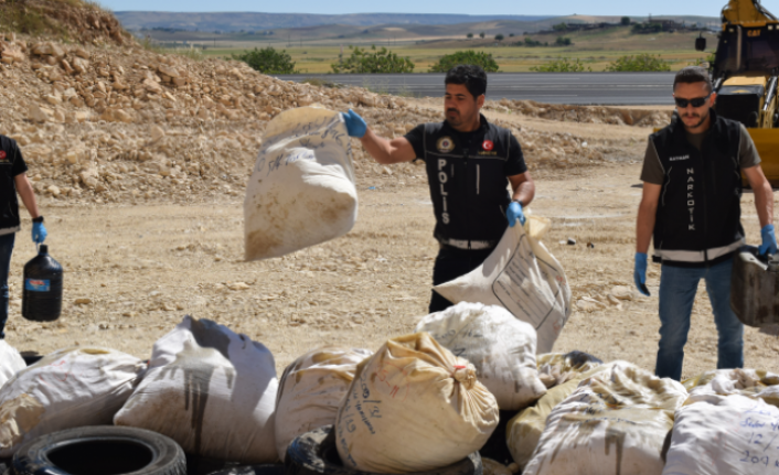 2 Ton uyuşturucu yakılarak imha edildi