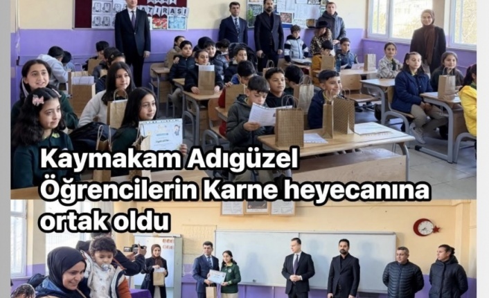 Karne Gününde Kaymakamdan Öğrencilere Moral Ziyareti