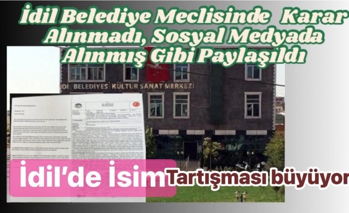 İdil Belediye Meclisinde şaşırtan oylama