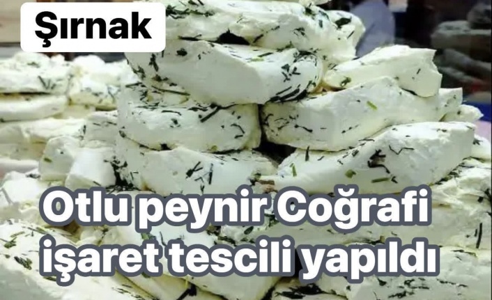 Otlu Peyniri Coğrafi işaret tescillendi